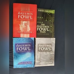 :* Lot of 4 used Artemis Fowl books 1 Hardcover and 3 paperback